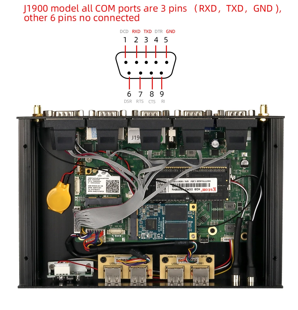 Fanless Industrial Mini PC: Intel Core i7 4600U, Dual Ethernet, HDMI, VGA, 8xUSB, Windows/Linux Description Image.This Product Can Be Found With The Tag Names Barebone Mini PC, Computer Office, Mini pc