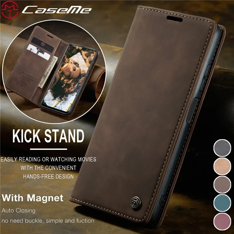 Luxurious Flip Leather Phone Case with Magnetic Wallet and Card Holder