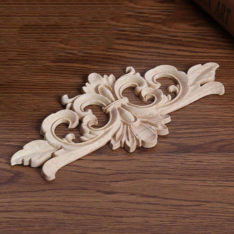 

Furniture Decoration Applique Vintage Frame Decor Home decoration Carved Corner wood high quality durable Rubber wood