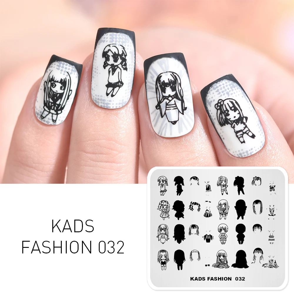 KADS Nail Art Stamp Stamping Template Image Plate Flower Animal Leaf Pattern Nails Stencil Tool DIY Manicure Template 5