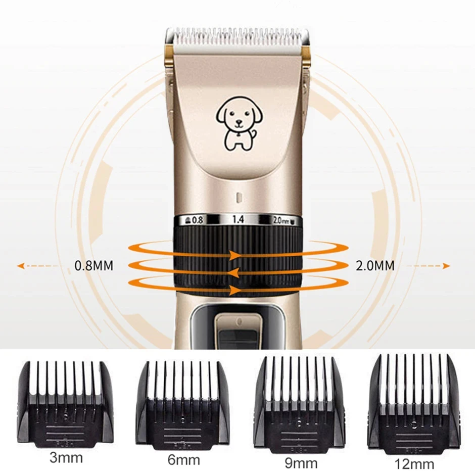 Pet Grooming Clipper Dog Hair Clippers for Pet/Cat/Dog/Rabbit Haircut Trimmer Shaver Set Cordless Rechargeable Professional