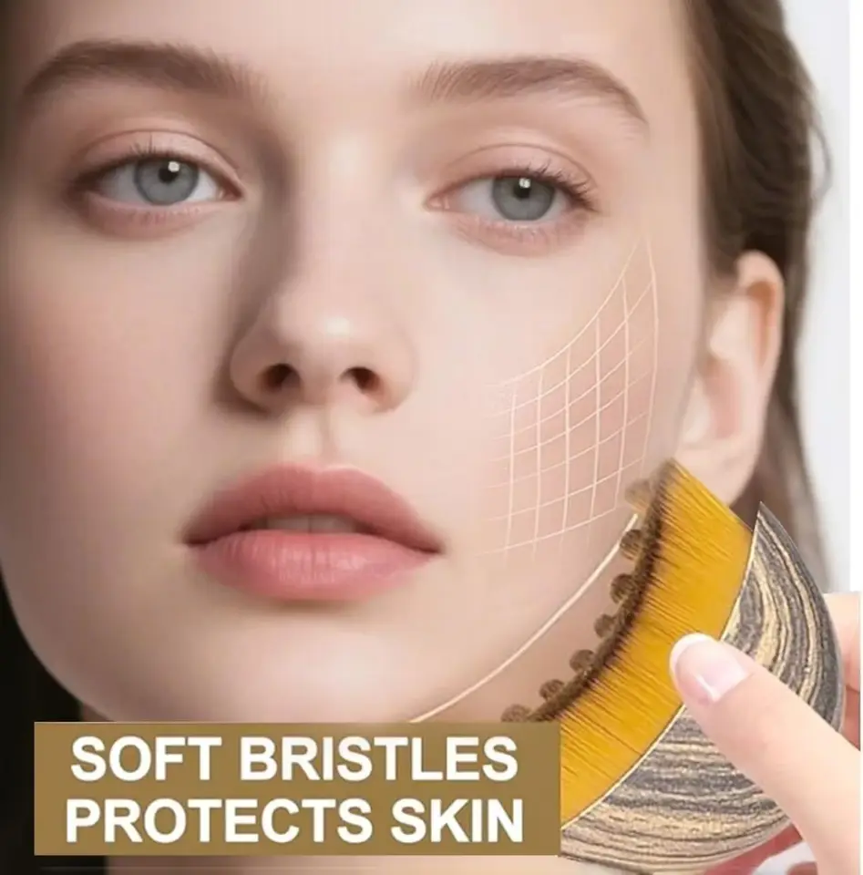 Nouvelle brosse de massage lymphatique avec boîte de rangement pour stimuler et redessiner le contour du visage_voghion.com