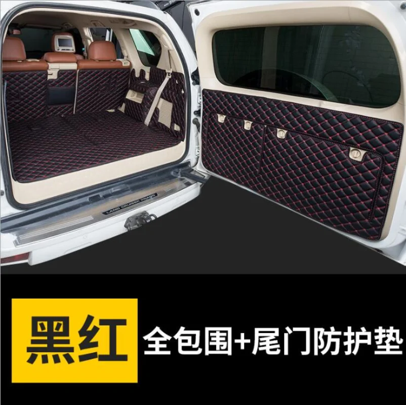 Car Trunk Cargo Liner Mats & Rear Door Mat For Toyota Land Cruiser