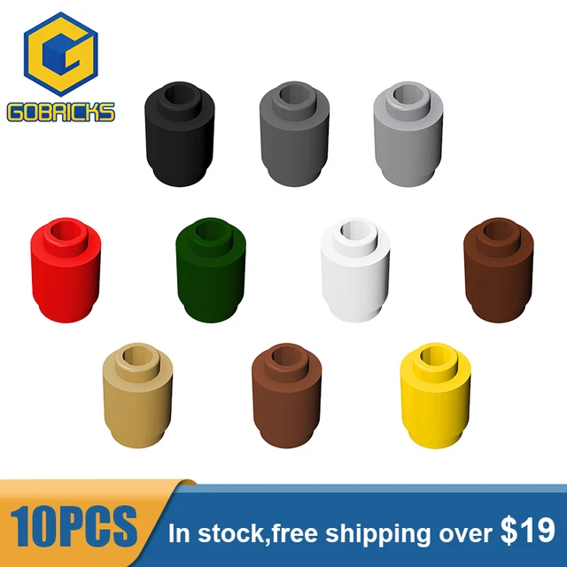 Gobricks 10pcs MOC Parts 1 x 1 Round Brick Open Stud: The Perfect DIY Building Blocks