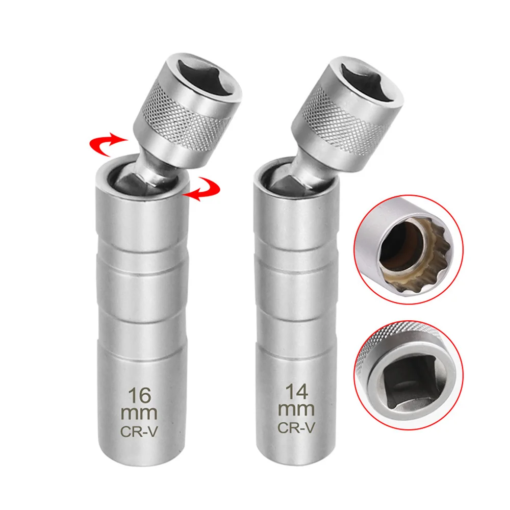 

Sockets Drive Repairing Tool Spanner Wrench 12 Removal Wall Socket Car Spark Magnetic 14/16Mm For Thin Plug 3/8" Angle