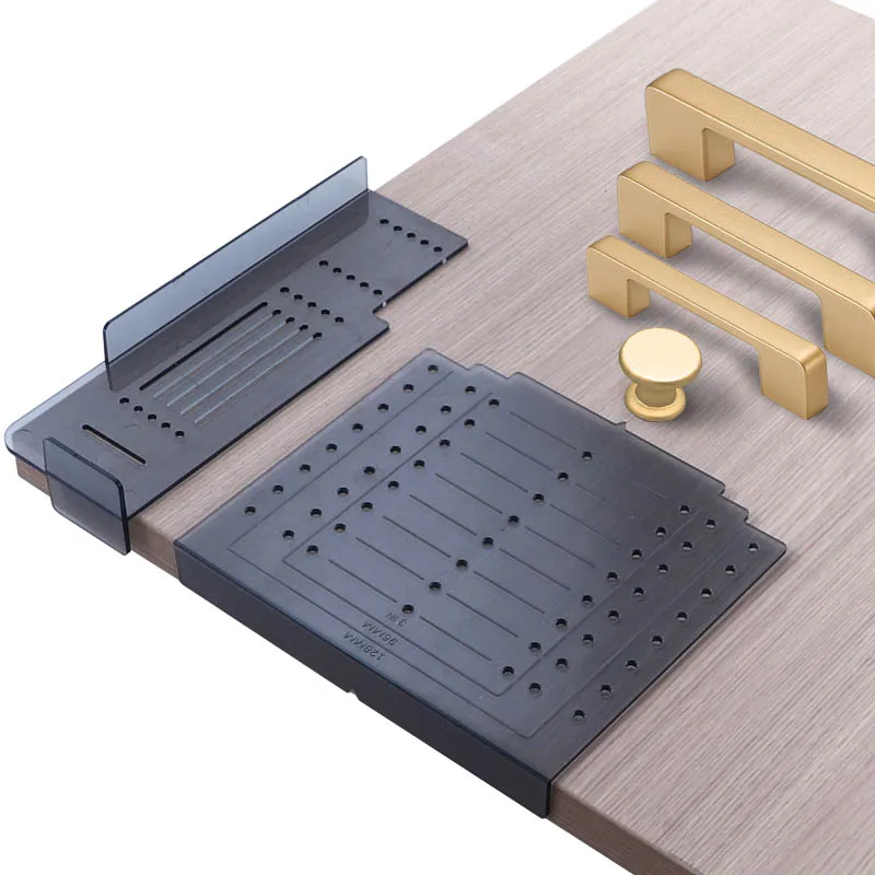 Cabinet Handle Template Kit Door and Drawer Pull Installation Marking Jig for Cabinet Knob Handle Pull Mounting Woodworking Tool