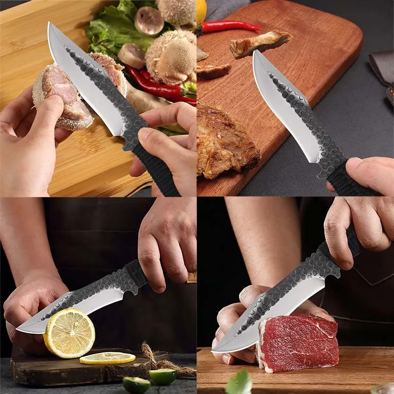 Mystery Surprise Gift Box Multi-function Professional Stainless Steel Chef Knife Utility Knife Boning Knife Outdoor Shovel Fruit 3