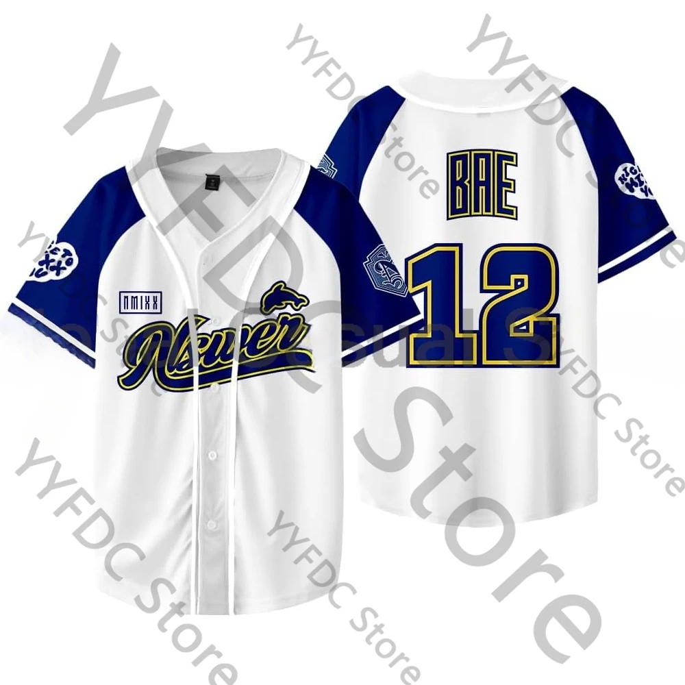 NMIXX Baseball Jersey T shirt Kpop Women Men MIXX UNIVERSITY