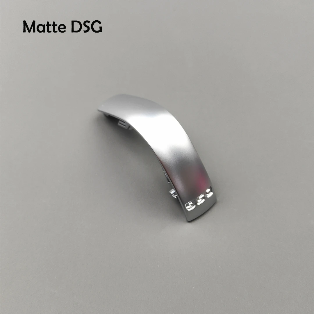 Chrome Matt Leather Shift Knob Gear Side Cover with DSG Emblem