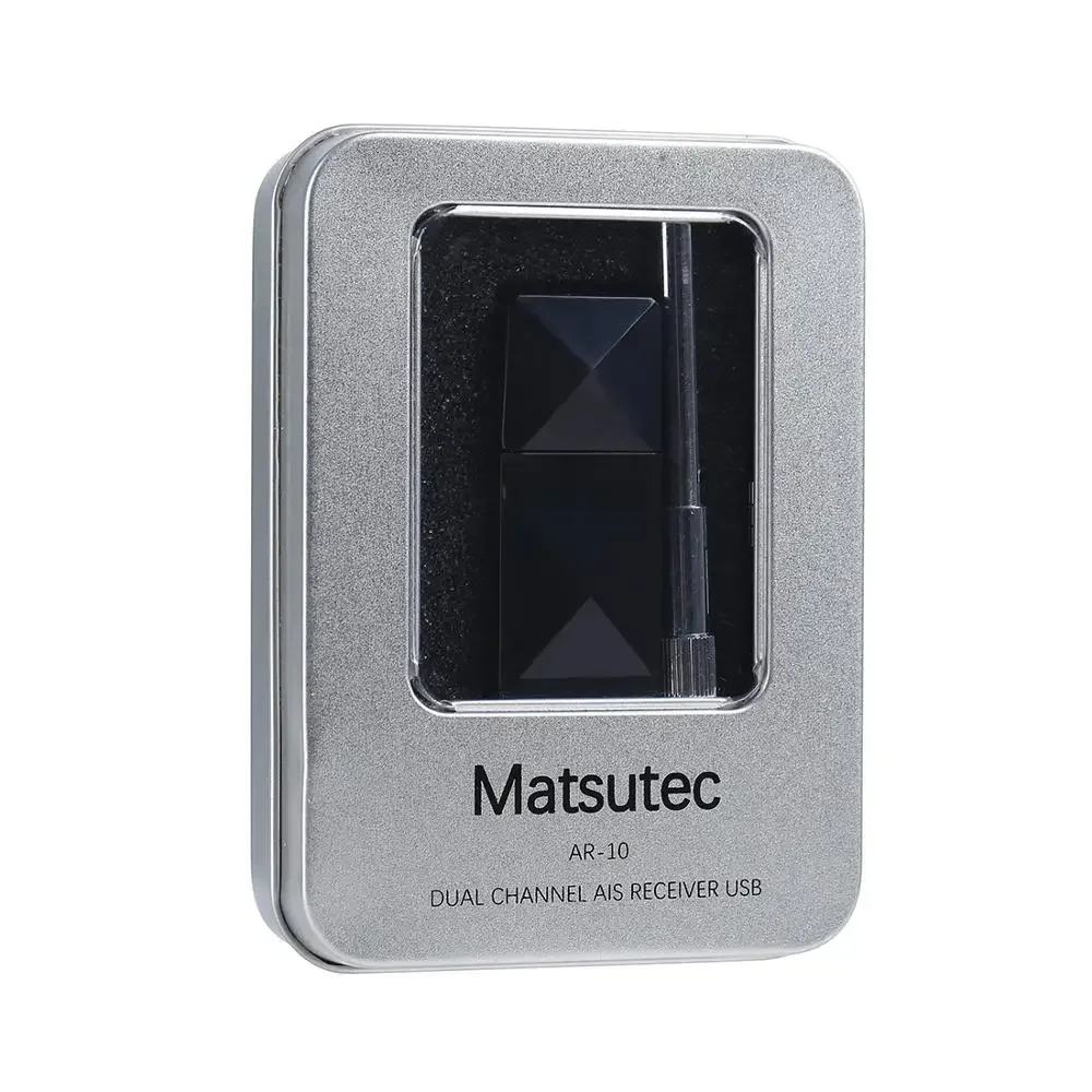 Matsutec AR-10 Dual Channel AIS Class A Class B AIS Receiver Antenna SMA Connector USB Output For Boat Marine marine ais transceiver