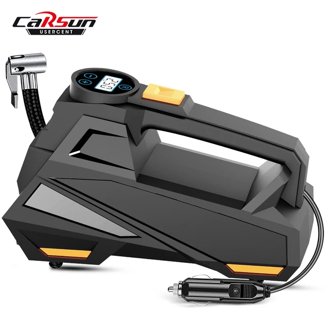 CARSUN Tire Inflator DC 12V Mini Digital Air Compressor Intelligent  Inflatable Pump For Motorcycle Bicycle Car Tyre Inflator - AliExpress