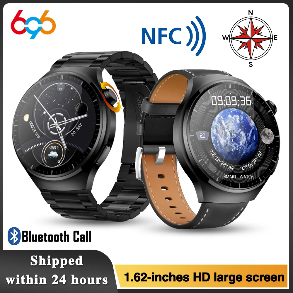 

Смарт-часы мужские с HD-экраном 1,62 дюйма и Bluetooth