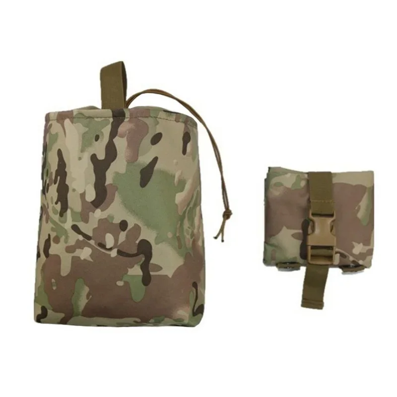 Molle Folding Dump Drop Magazine Pouch Outdoor Hiking Hunting Accessories EDC Tool Foldable Recovery Mag Holster Waist Bag magazine pouch ammo pouch double dump pouch molle pouch dump pouch ammunition bag