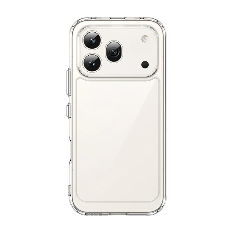 Transparent Hard PC Phone Case with Candy Color Frame & TPU Silicone Shockproof Bumper