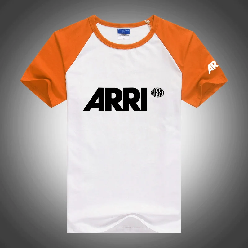 ARRI 2023 men's summer new best-selling fashion printing stitching short sleeve solid color high quality casual T-shirt top
