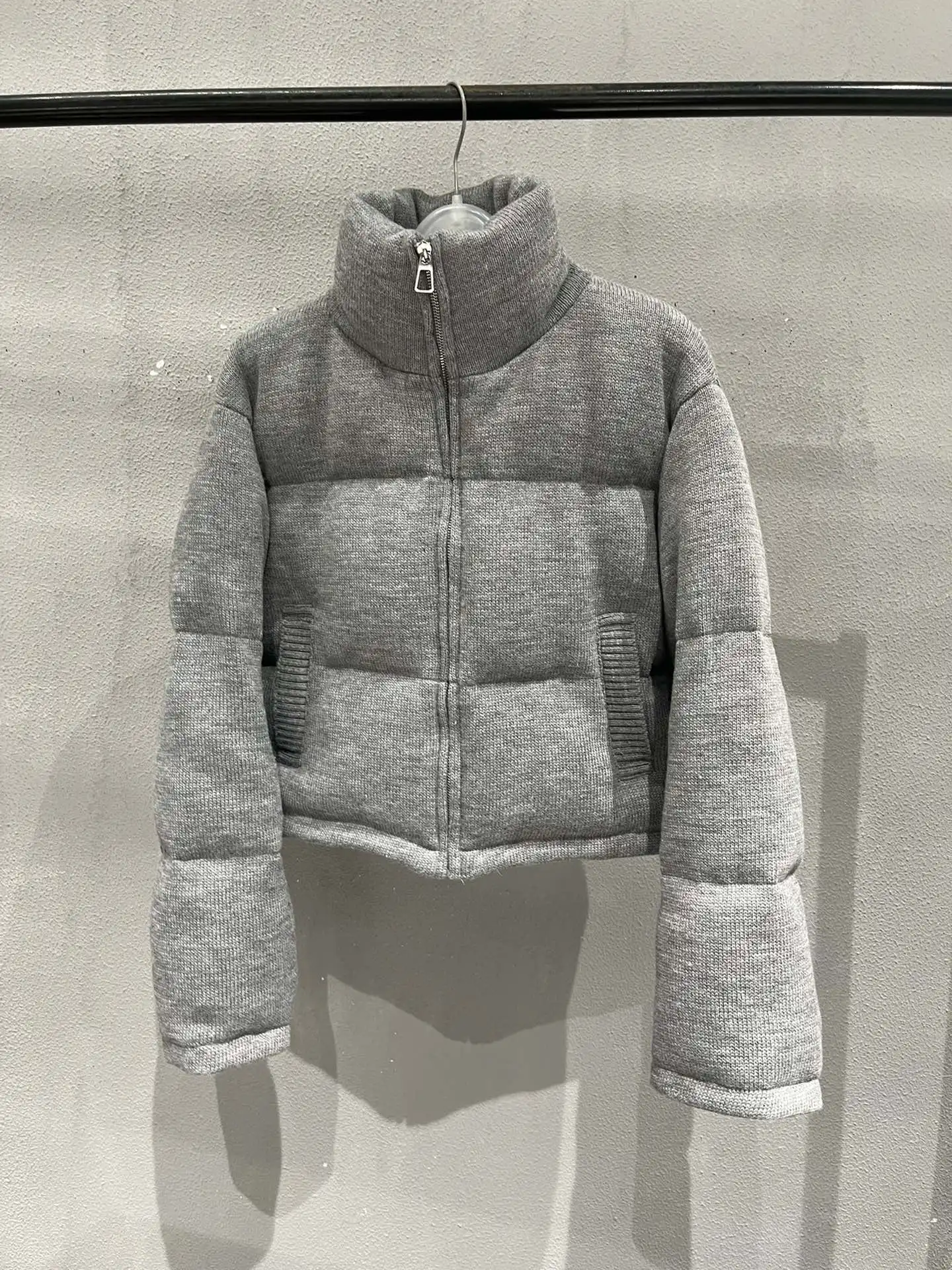 

Knitted fabric down jacket casual fashion 2024 winter new 1111
