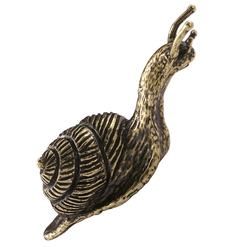 

Brass Snail Ornaments Landscape Decor Statue Vintage Desktop Metal Decoration Retro