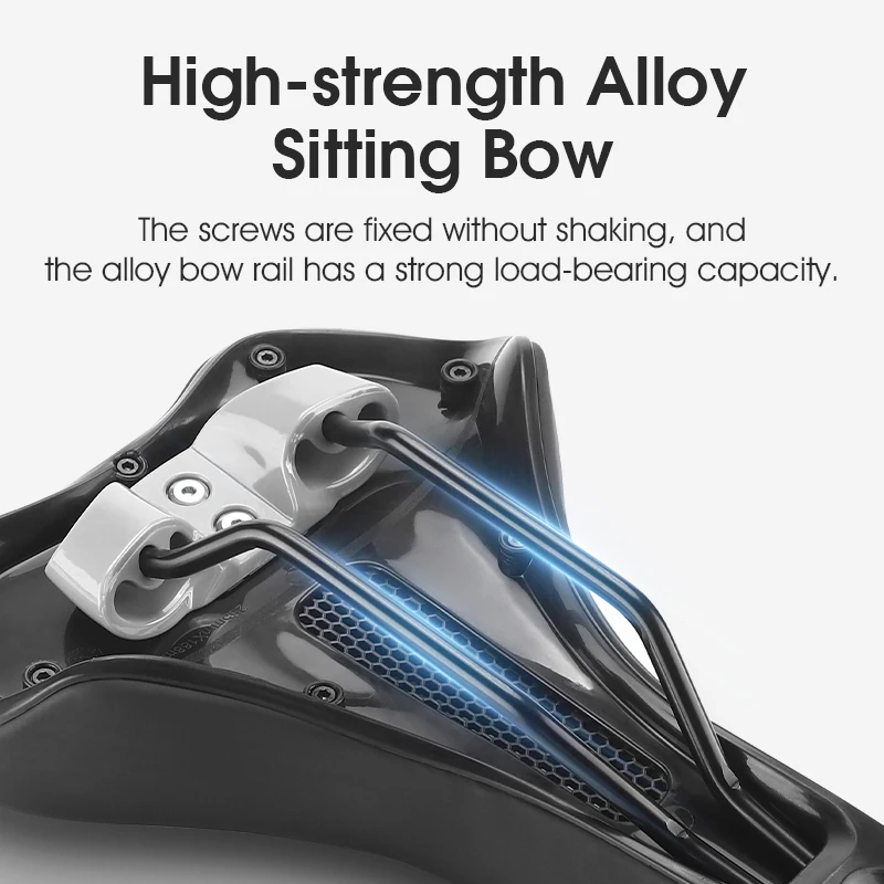WEST BIKING Thicken Bike Saddle Hollow Breathable MTB Road Bicycle Cushion Shock Absorption Rebound Cycling Seat Bike Parts