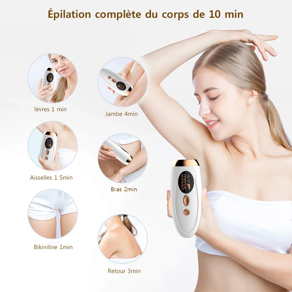 Depilador a laser ipl, remoção de pelos para mulheres