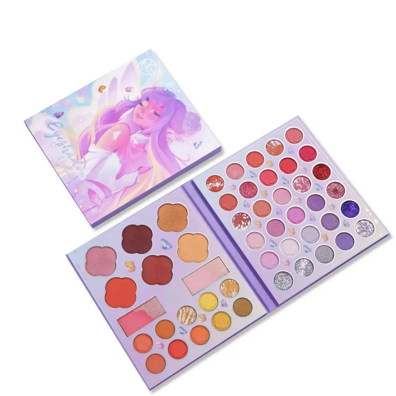 

48 Colors Eye Shadow Plate Matte Shimmer Multicolor Neon Eyeshadow Palette Kawaii Makeup Eyeshadow Palette beauty glazed