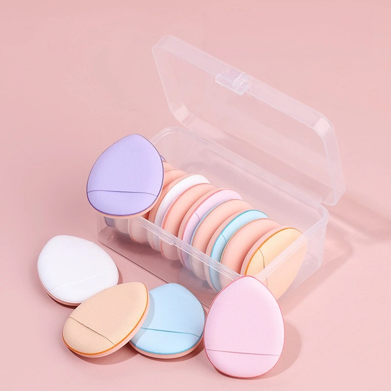 10-Pack Mini Makeup Puff Sponge - Portable Air Cushion Applicator for Foundation/BB Cream/Concealer, Multi-Use Cosmetic Tool