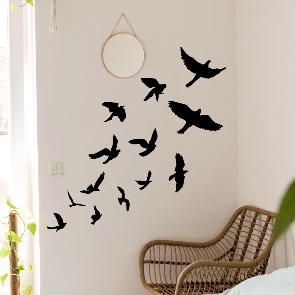 Background Decoration Mural Wall Sticker Wallpaper Decals Black