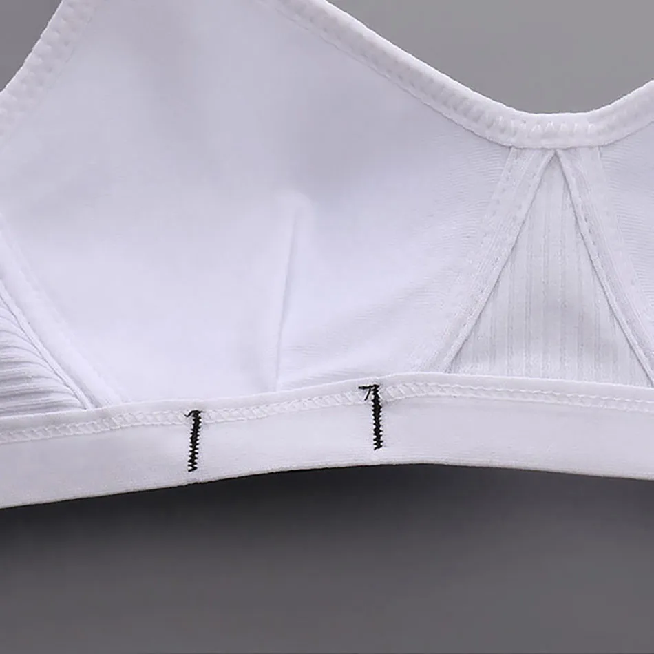 Girls Soft Comfortable Girls Development Period Bras Thin Lightweight Traceless Gathering No Underwire Fashion Letter Underwear 5