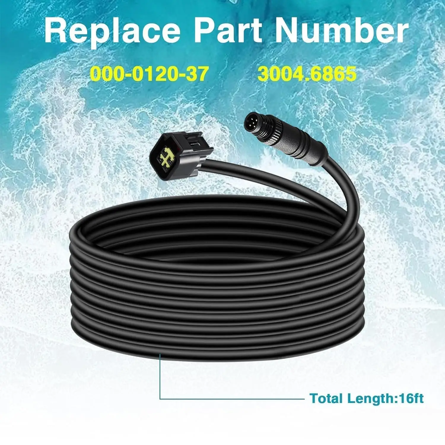 23ft NMEA 2000 Engine Interface Cable For Yamaha Outboard Motors 2006-2023 - Replaces 000-0120-37