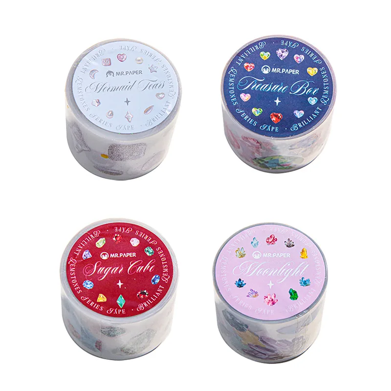 1pcs/1lot 장 접착 테이프 화려한 보석 장식 스크랩북킹 DIY 종이 일본 스티커