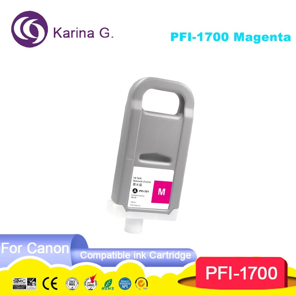 Compatible ink cartridge PFI1700 PFI-1700 100% Compatible for Pro 2000 4000 400