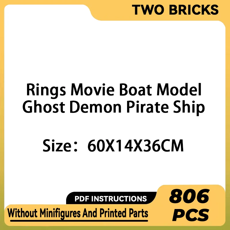 

Rings Movie Model Moc Building Bricks Ghost Demon Pirate Ship Technology Modular Blocks Gifts Christmas Toys DIY Sets Assembly