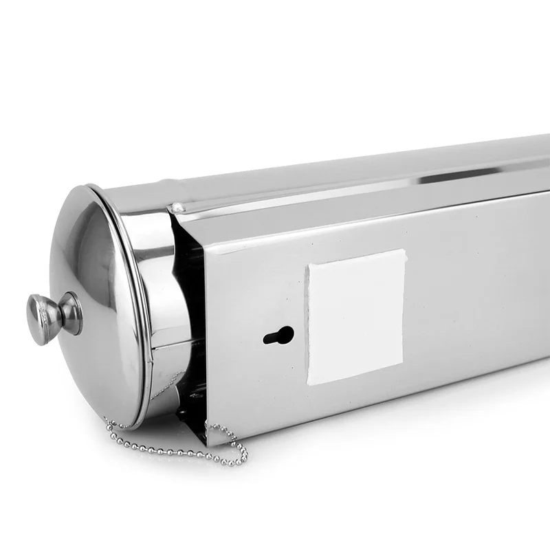 Stainless Steel Drinking Fountains Paper Cup Holder Disposable Cups Shelf Automatic Take Cups