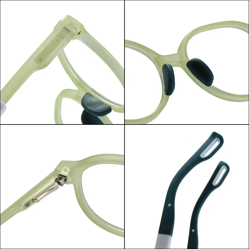 Aged 6-12 Ultra light Silica Gel Children's Eyeglasses Frame Candy Color Boys And Girls Eyewear Myopia Hyperopia Optical Glasses