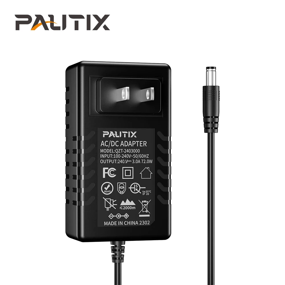 

PAUTIX DC 24V 2A 3A 5A Power Supply EU US UK Transformer Charger AC 220V to 24V DC Power Adapter CCTV Camera LED Strip Driver