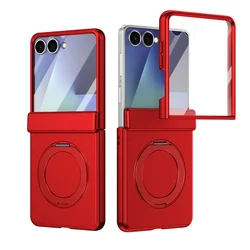 360° Rotating Ring Holder with Magsafe - Compatible Wireless Charging for Flip Phone Protective Case (Red)