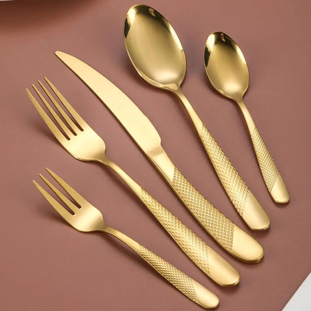 

20/30Pcs Luxury Tableware Flatware Set Creative Snake Skin Hotel Steak Dinnerware Set Stainless Steel Gold Cutlery Set Gifts