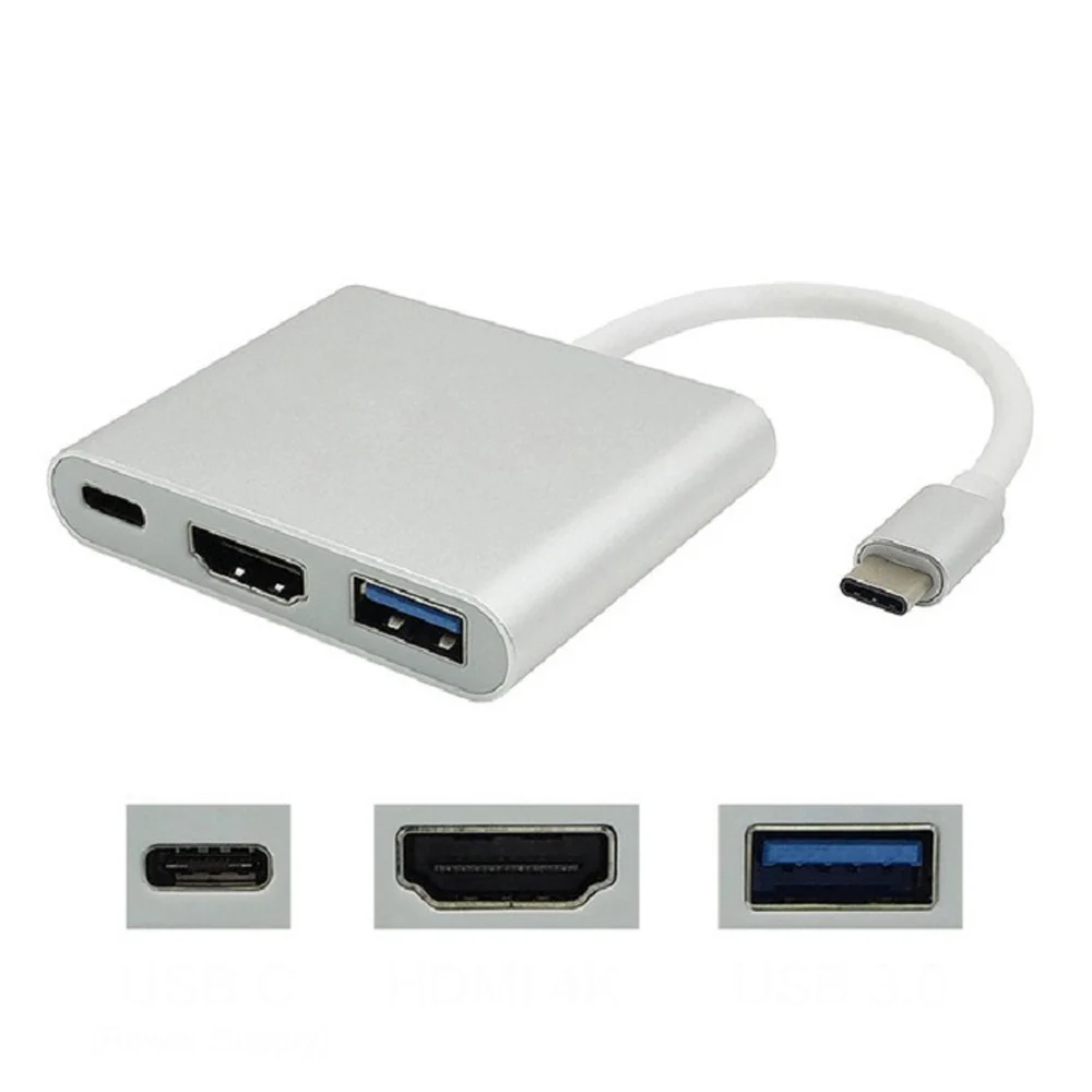 ǹ  ̺  ġ 4K 1080P ̺  USB C To HDMI 3 In 1 ȯ, Ʈ ȭ  C , 1 ǽ