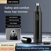 Electric Nose Trimmer for Men Usb Rechargeable Ear Trimmer for Men Women  Mini Portable Nose Hair Shaver Waterproof Safe Clean 1