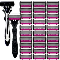 Shaver Brand New Design Men Razor Shaving six Layer Shaver Reusable Razor Imported Blade Multi Tool Head Replace