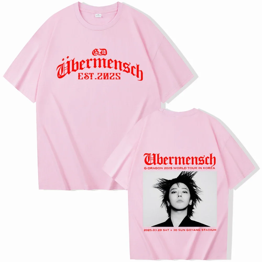 新品G-DRAGON Übermensch Tシャツ半袖XLサイズホワイトピンク G-DRAGON [Ubermensch Exhibition Pop Up] Short Sleeve T-Shirt