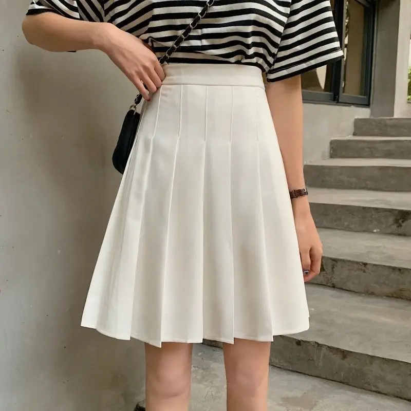 

Skirt Pleated Women High Waist Summer Knee-length Preppy Style Harajuku Y2k Korean Street School Girl Uniform Casual Female юбка