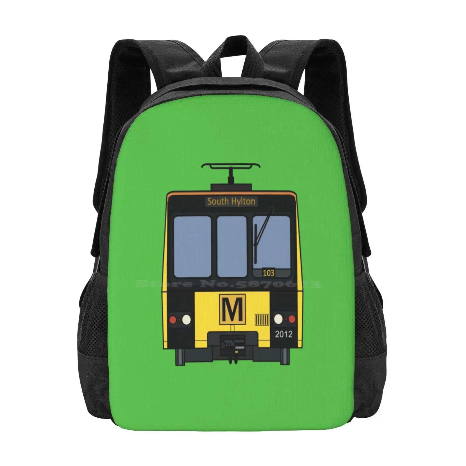 Tyne And Wear Metro (2012) Vendita Calda Zaino Fashion Bags Tyne And Wear Metro Taco Upon Tyne North East Uk Transit Faces