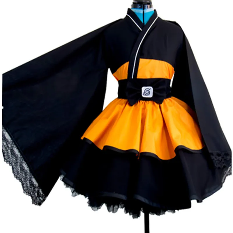 

Uzumaki Cosplay Costume Girl Version Kimono Dress Halloween