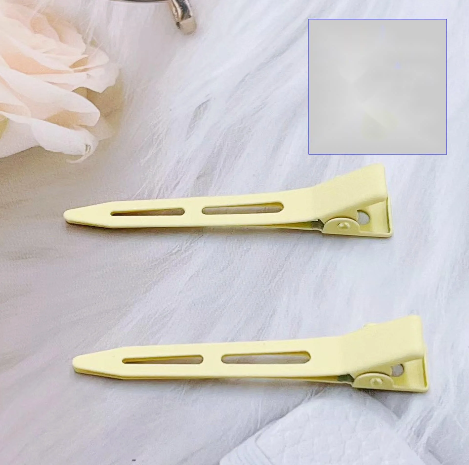 5.5CM Candy-colored Traceless Hairpin For Women Hairpin For Girls Diy Cute Clip Geometric Metal Hairpin For Pointed Mouth Clip_voghion.com
