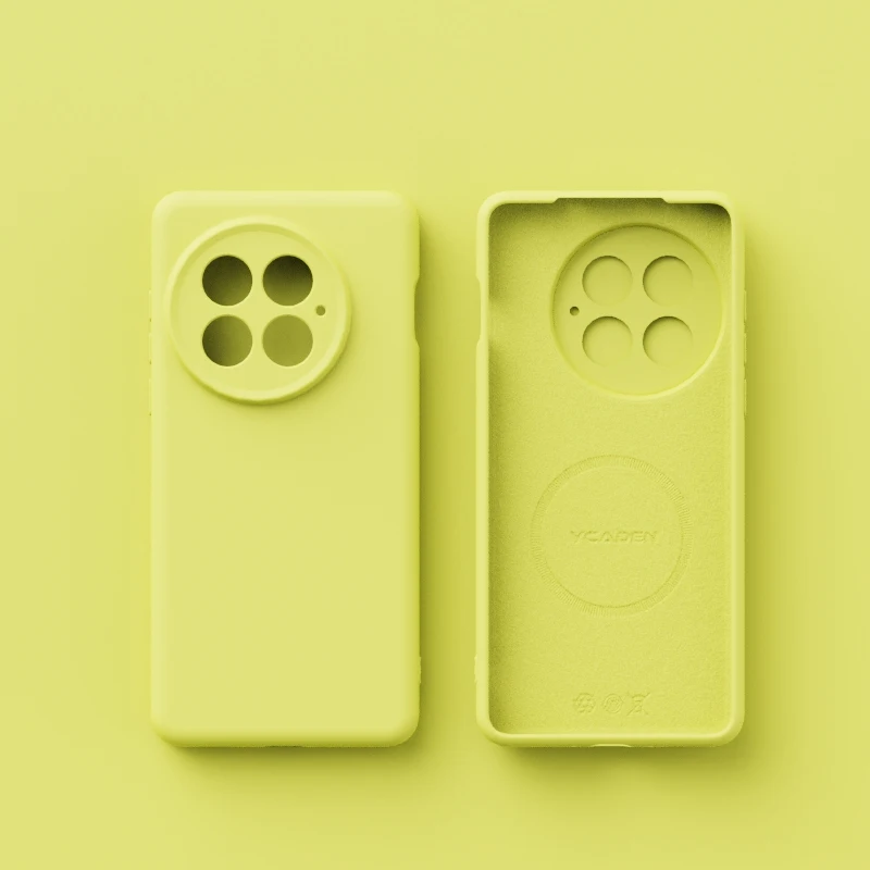 Premium Liquid Silicone Magnetic Case - Shockproof & Wireless Charging Compatible Back Cover