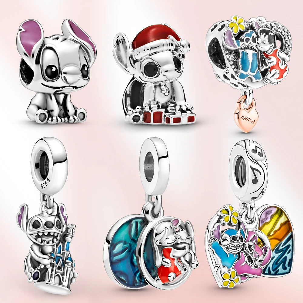 MITSOKU 925 Sterling Silber Ratte Charm - Cartoon Anhänger Für Armband & Halskette