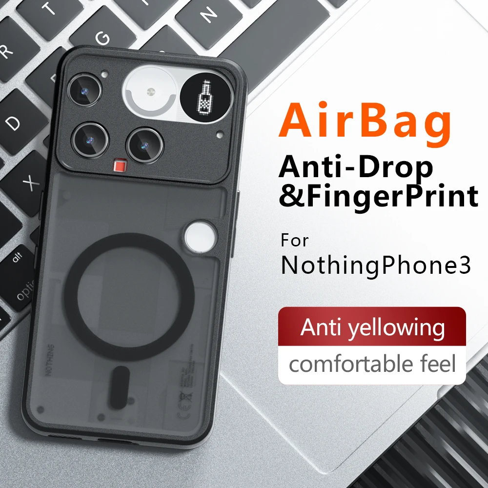 MagSafe Magnetic Wireless Charging Shockproof Matte Case