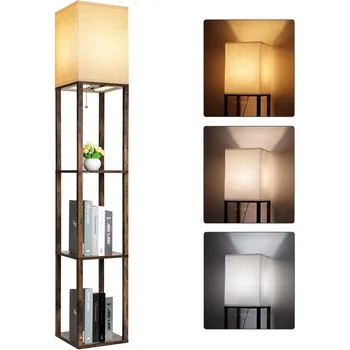 Floor Lamp with Shelves 1