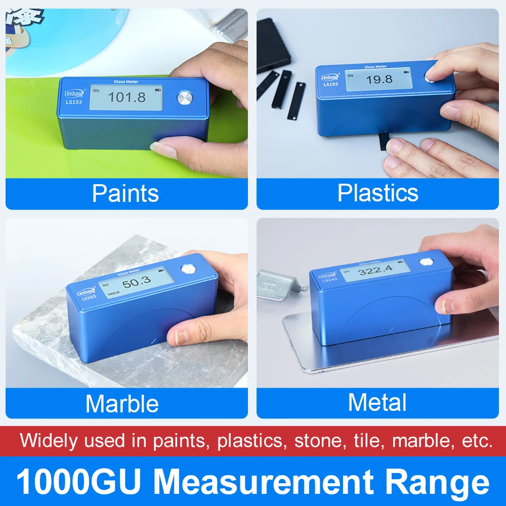 Micro Aperture Gloss Meter 60 Degree Small Area Glossmeter for Polishing Gloss Tester for Curved Arc-shaped Metal LS193