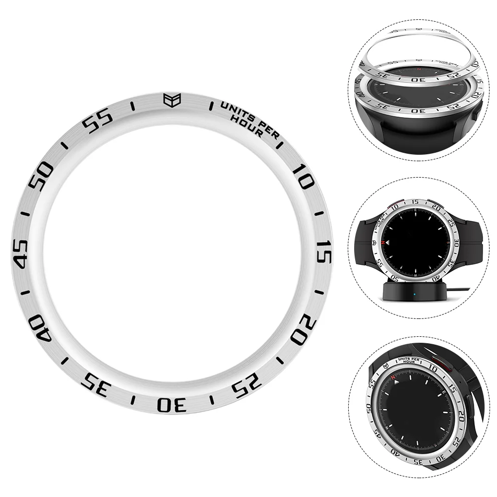 

Smartwatch Bezel Stainless Steel Watch Bezel Ring Insert Watch Bezel Compatible for Galaxy Watch5 Pro